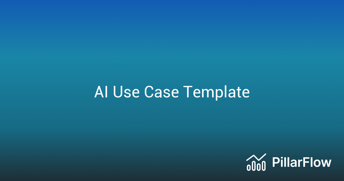 AI Use Case Template