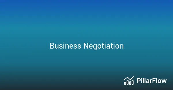Business Negotiation