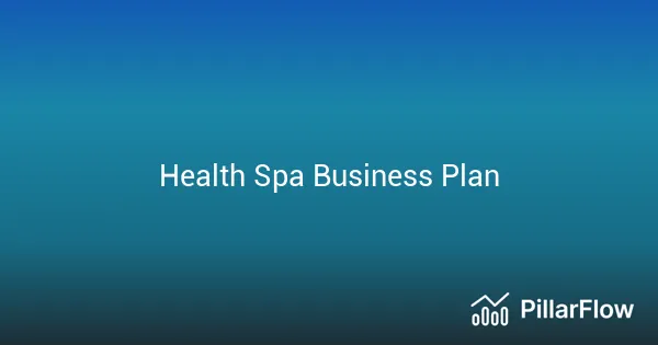 Health Spa Business Plan