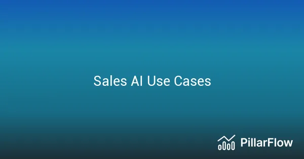 Sales AI Use Cases