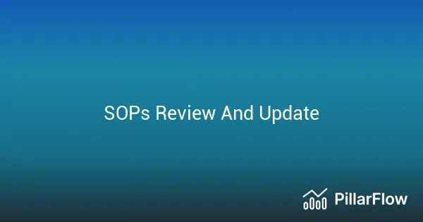 SOPs Review And Update